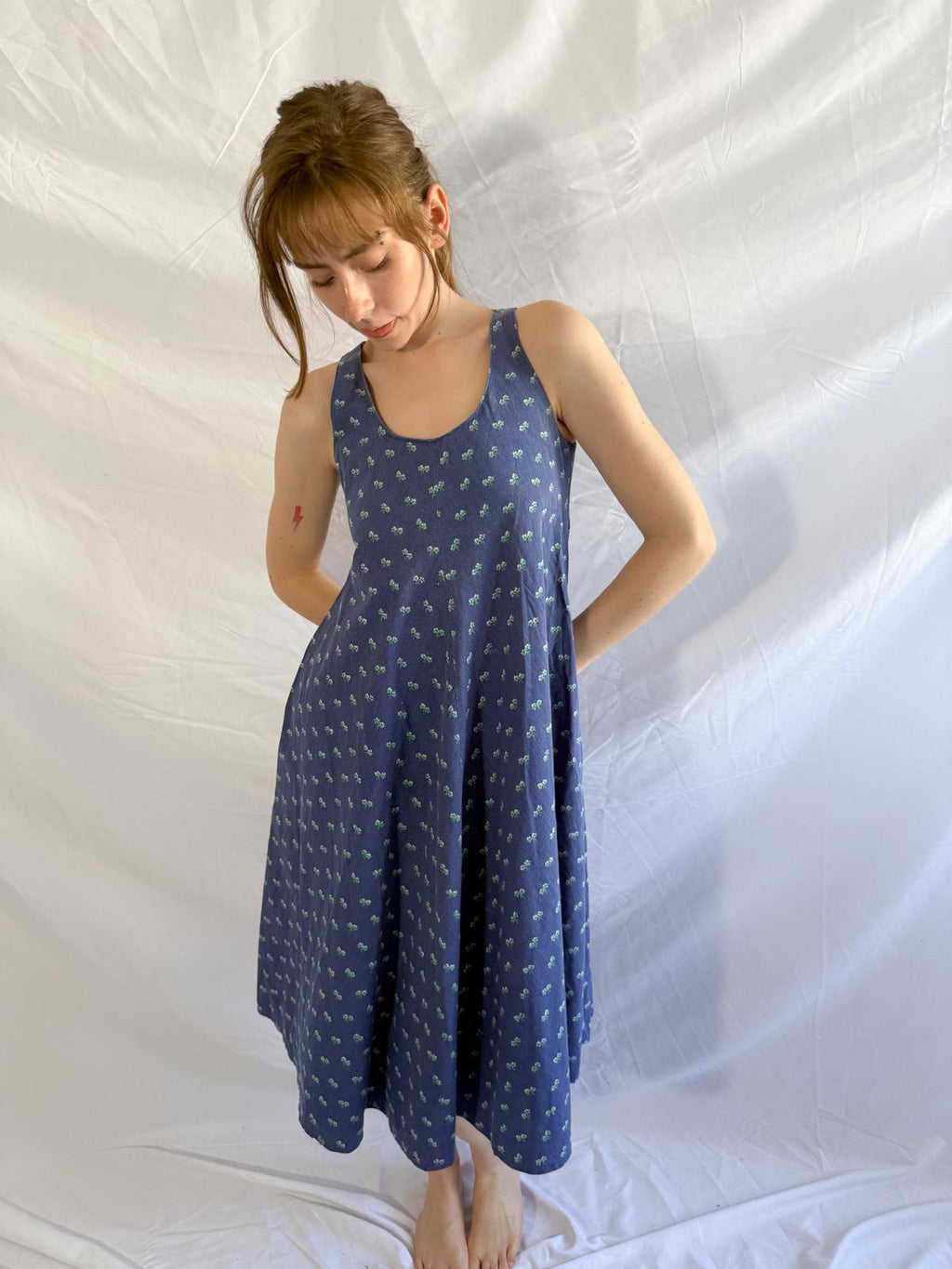 1970s Laura Ashley Cotton Summer Dress