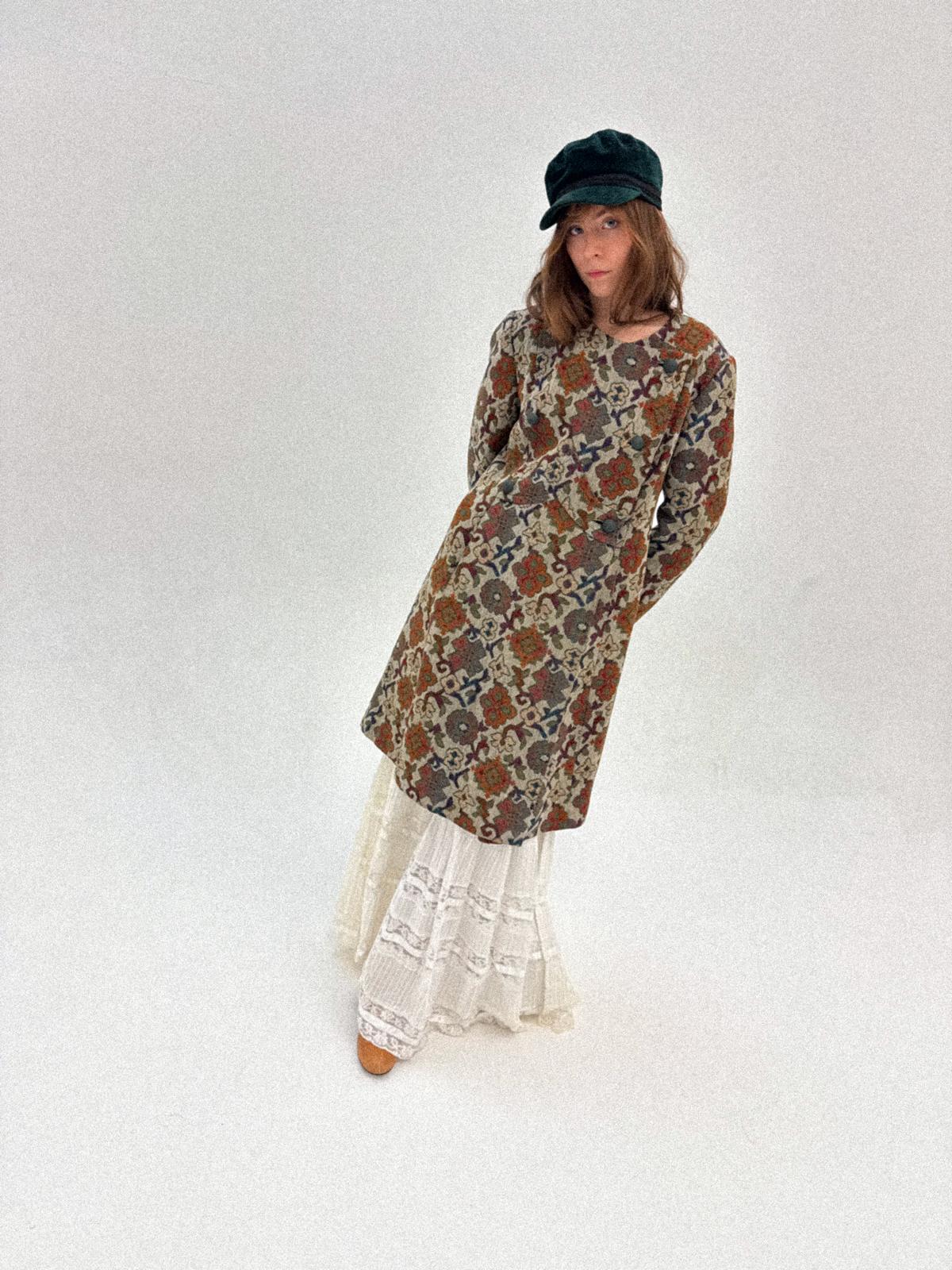 1960s Tapestry Double-breasted Coat