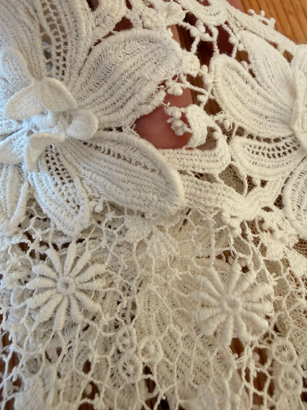 Antique Edwardian Irish Lace Bodice Blouse