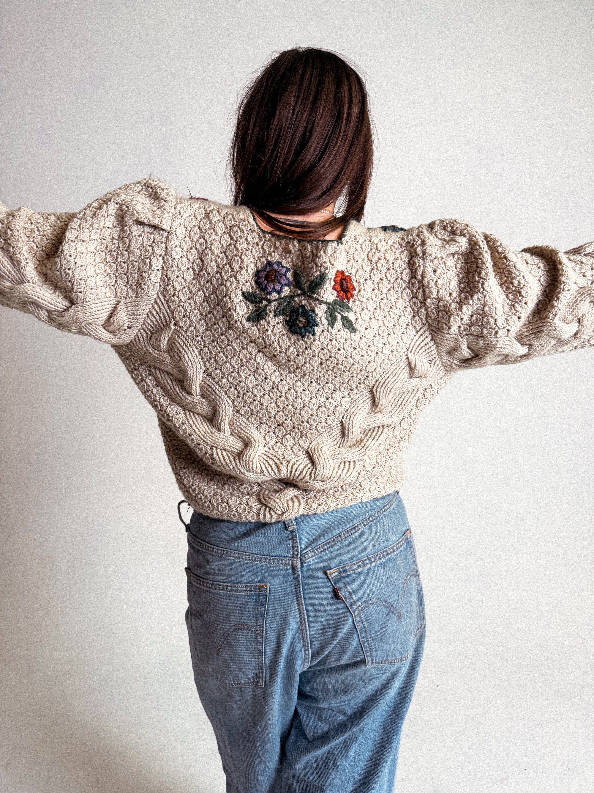 Vintage Wolkenstricker Handmade Wool Cardigan