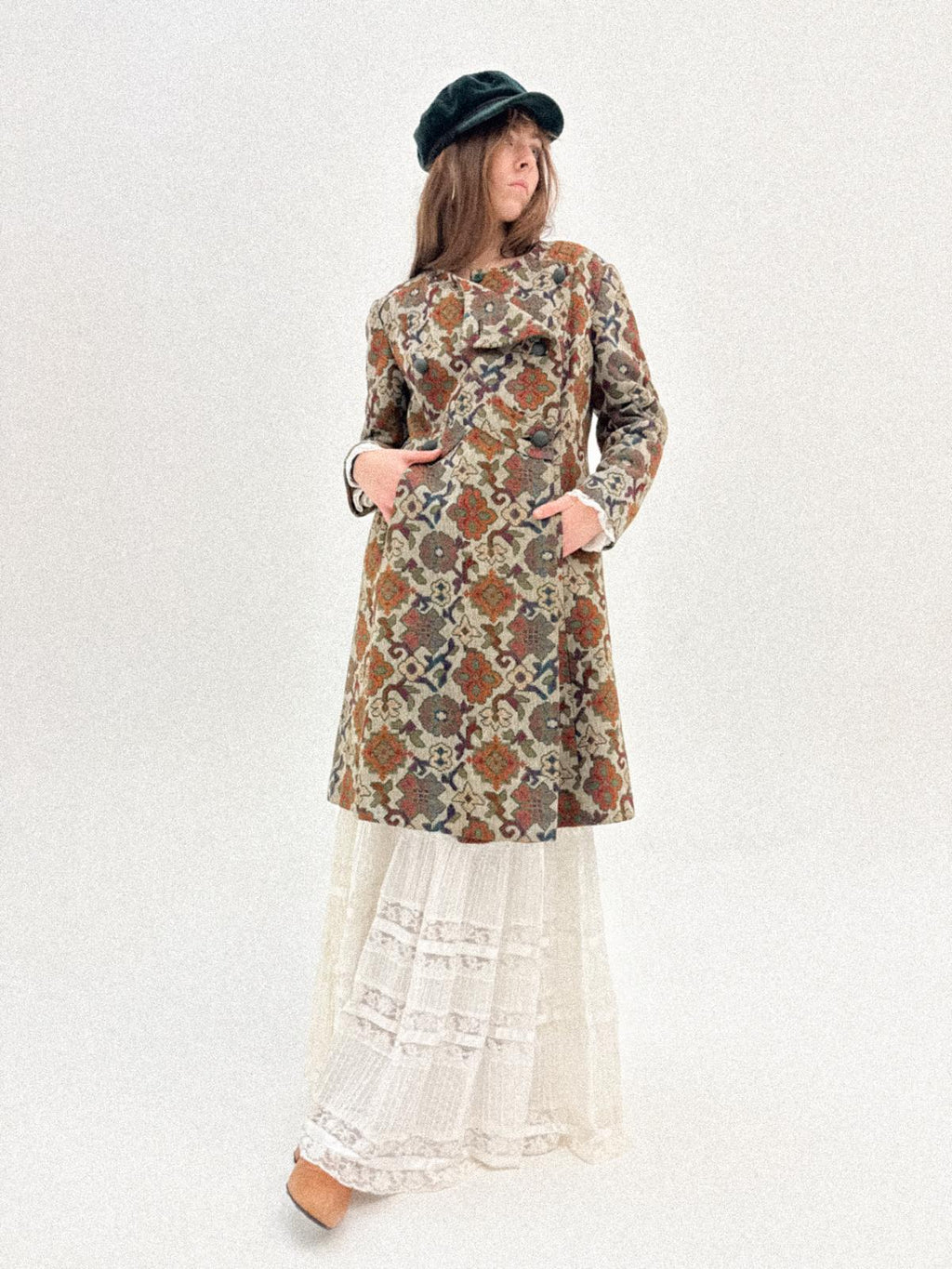 1960s Tapestry Double-breasted Coat