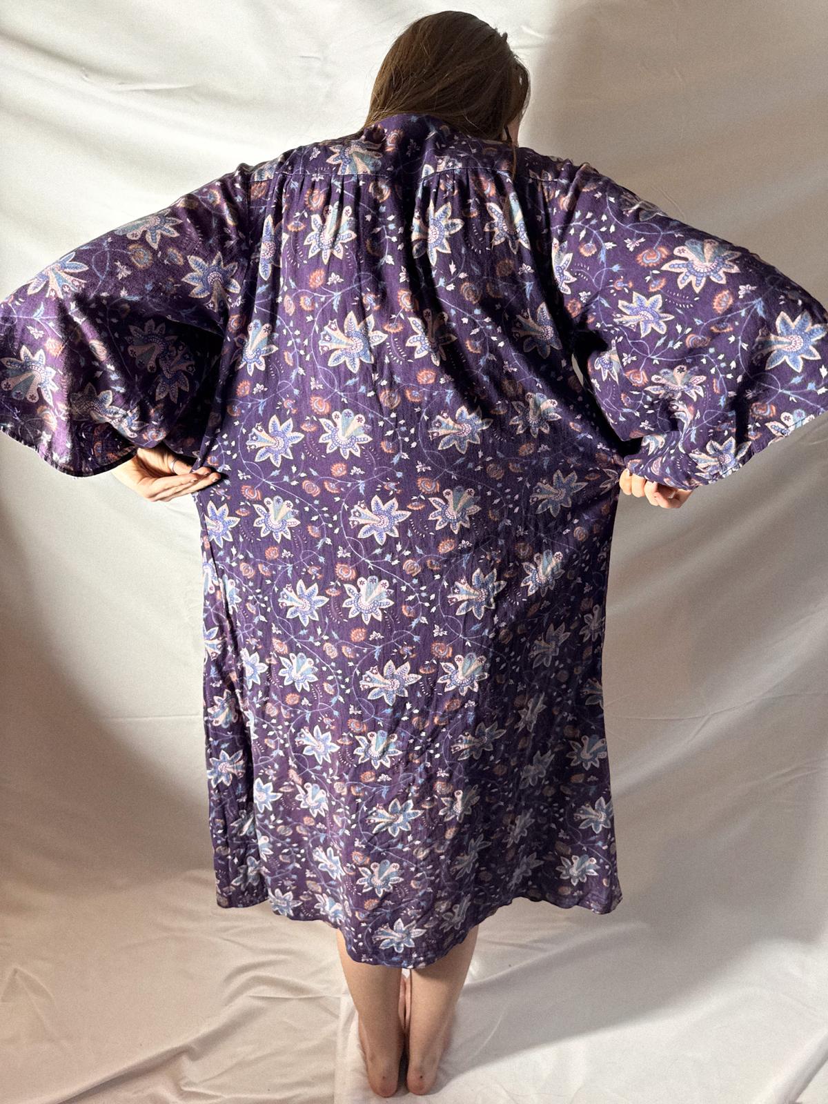 1970s Ayesha Davar Tie-Up dress