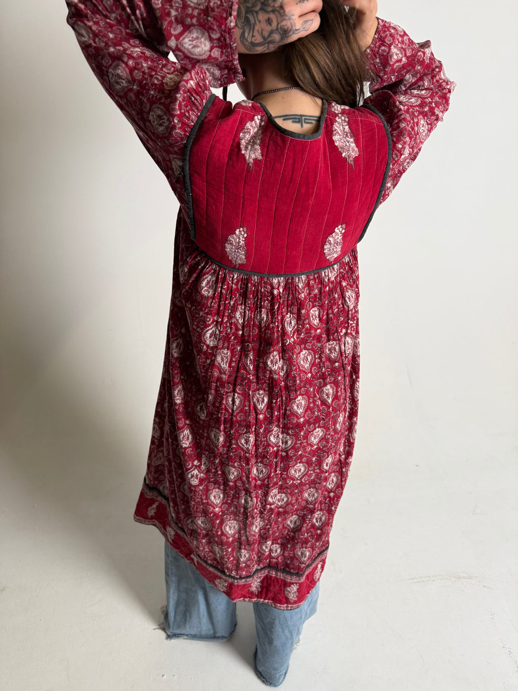 Vintage 1970s "Made in India" Cotton Gauze Dress