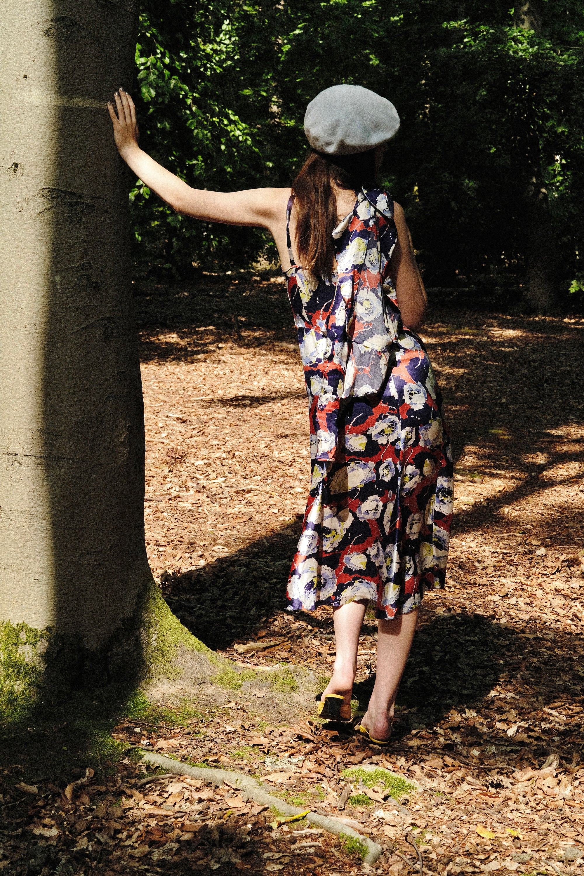 1930s Liquid Silk Floral Two-Piece