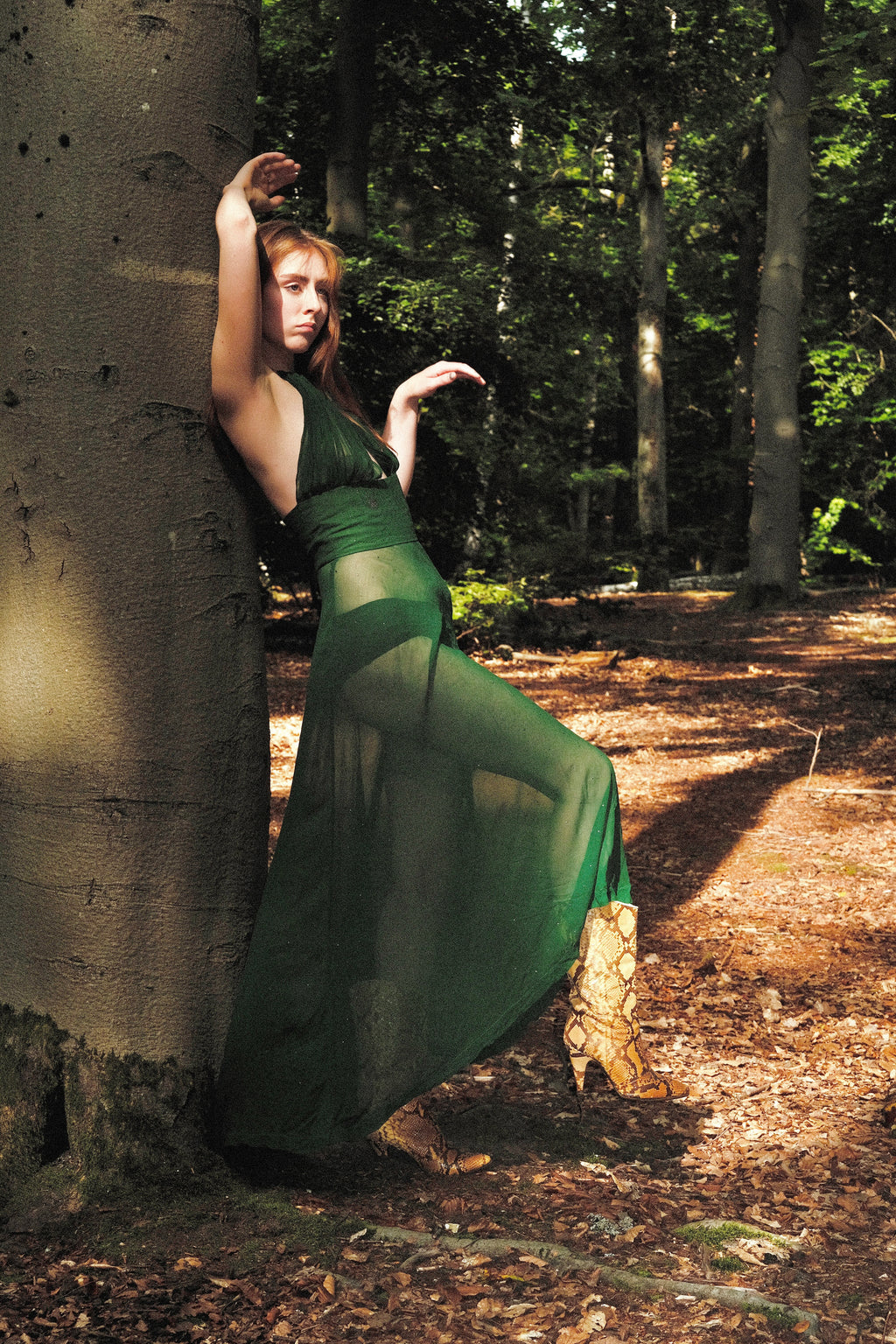 Bespoke 70s does 30s Sheer Studded Gown