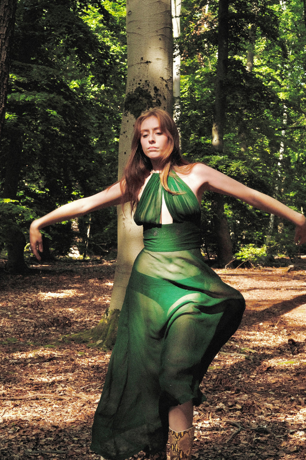 Bespoke 70s does 30s Sheer Studded Gown