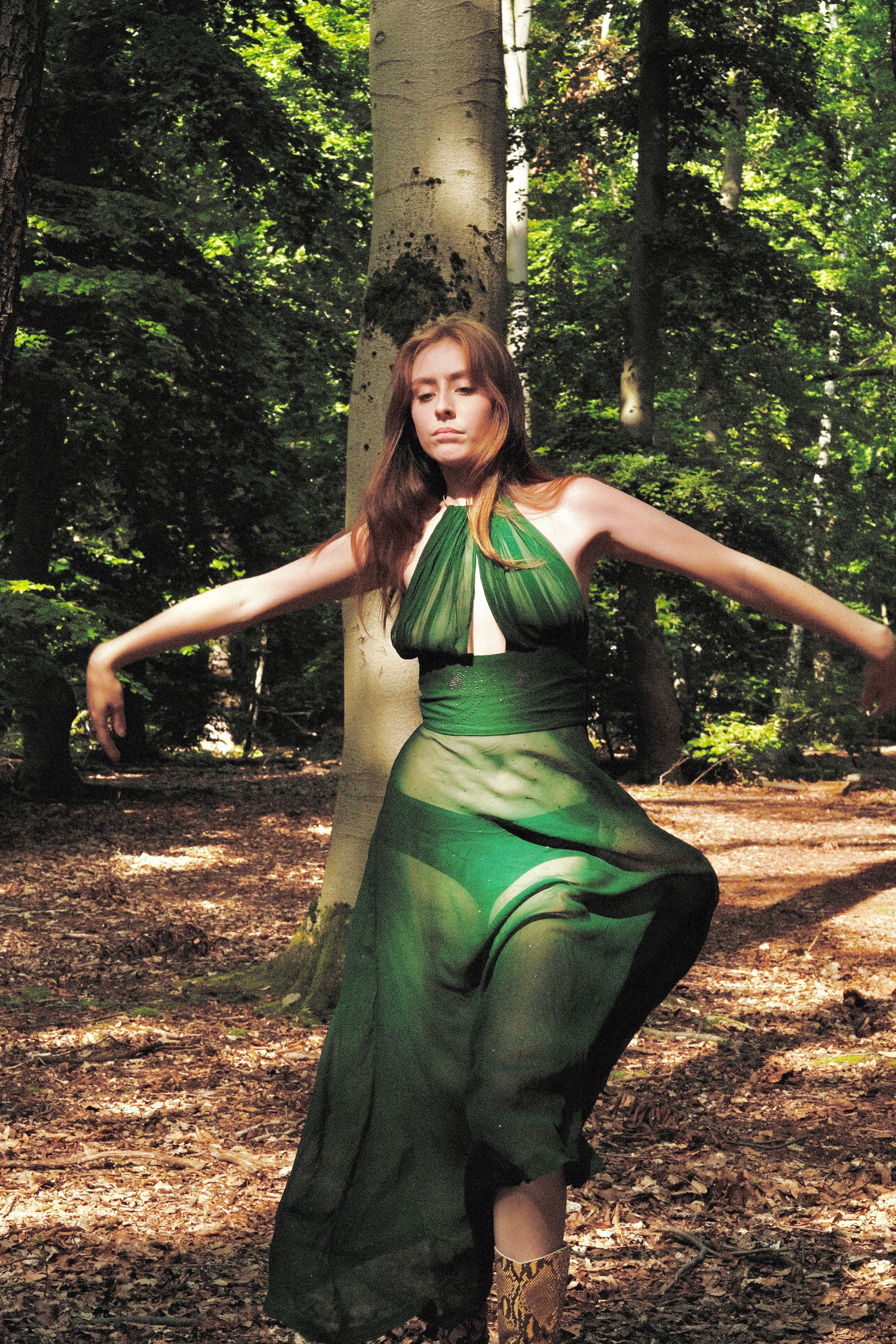 Bespoke 70s does 30s Sheer Studded Gown