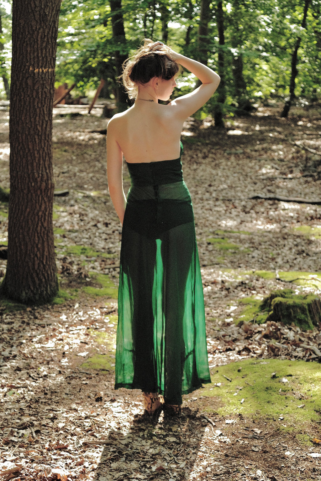 Bespoke 70s does 30s Sheer Studded Gown