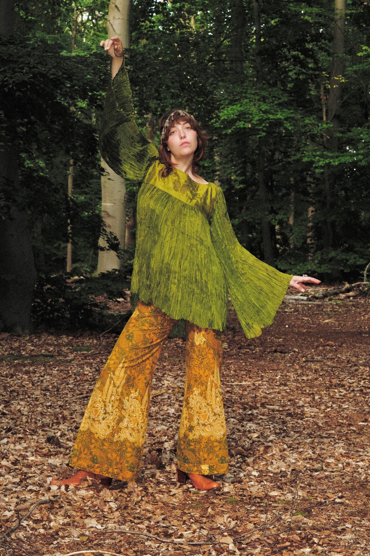 1970s Batik Flares