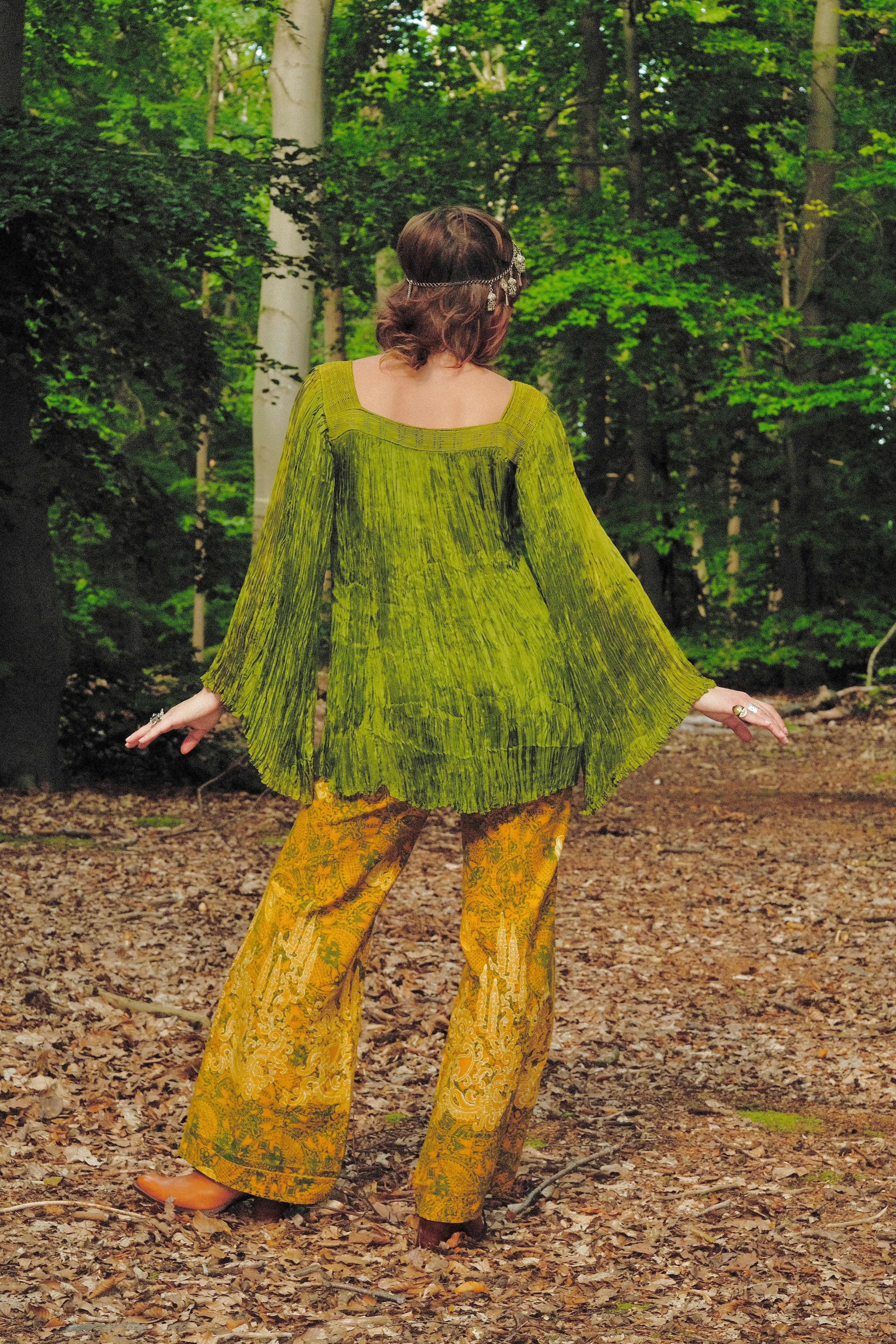 1970s Batik Flares