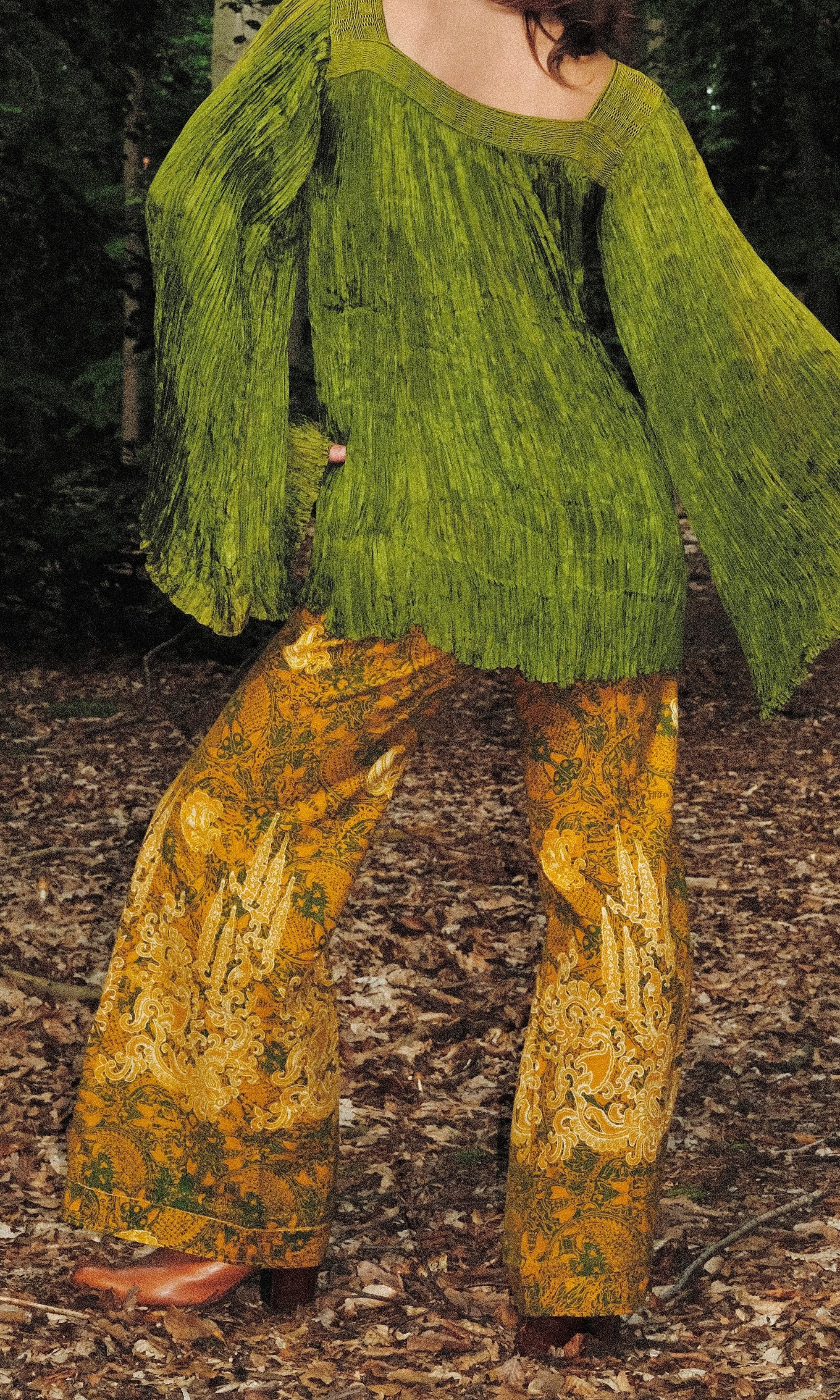 1970s Batik Flares