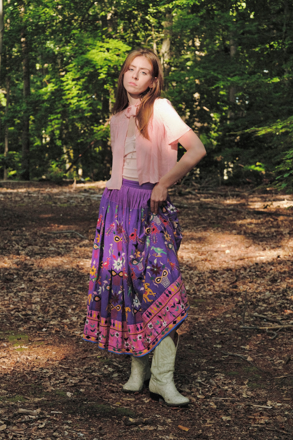 1970s Embroidered Indian Skirt