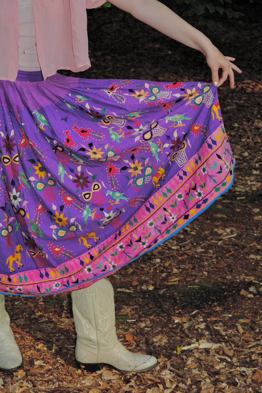 1970s Embroidered Indian Skirt