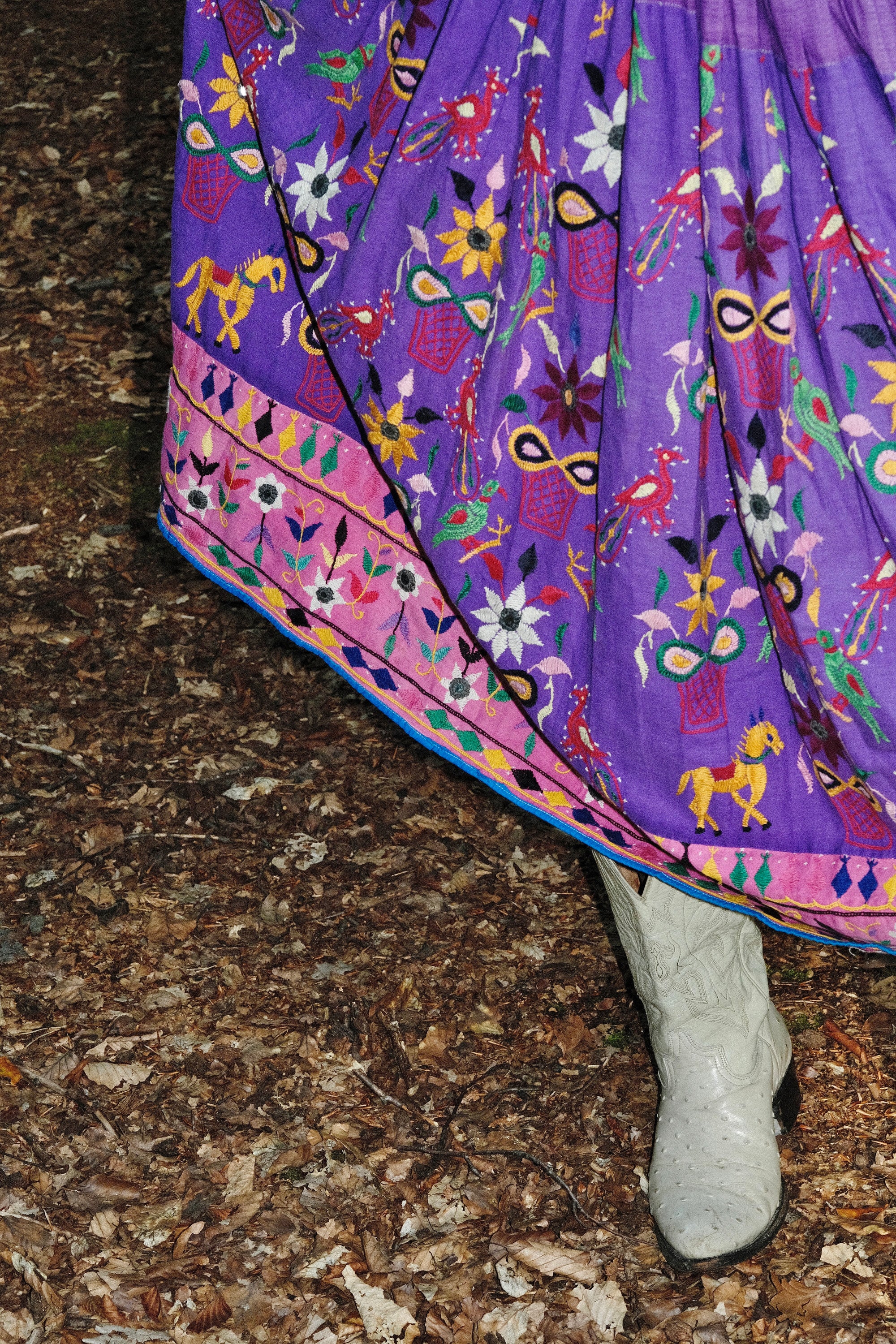 1970s Embroidered Indian Skirt