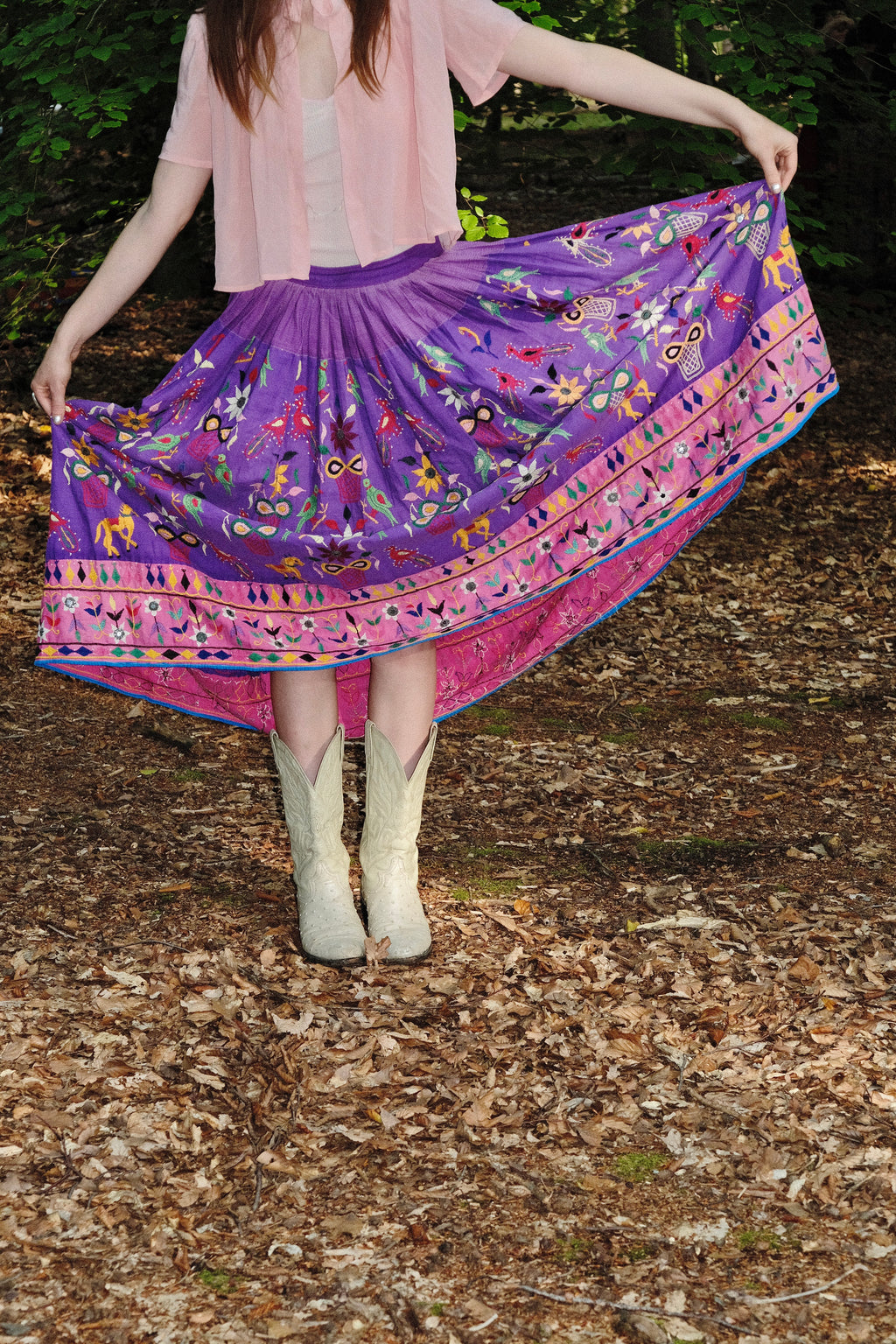 1970s Embroidered Indian Skirt