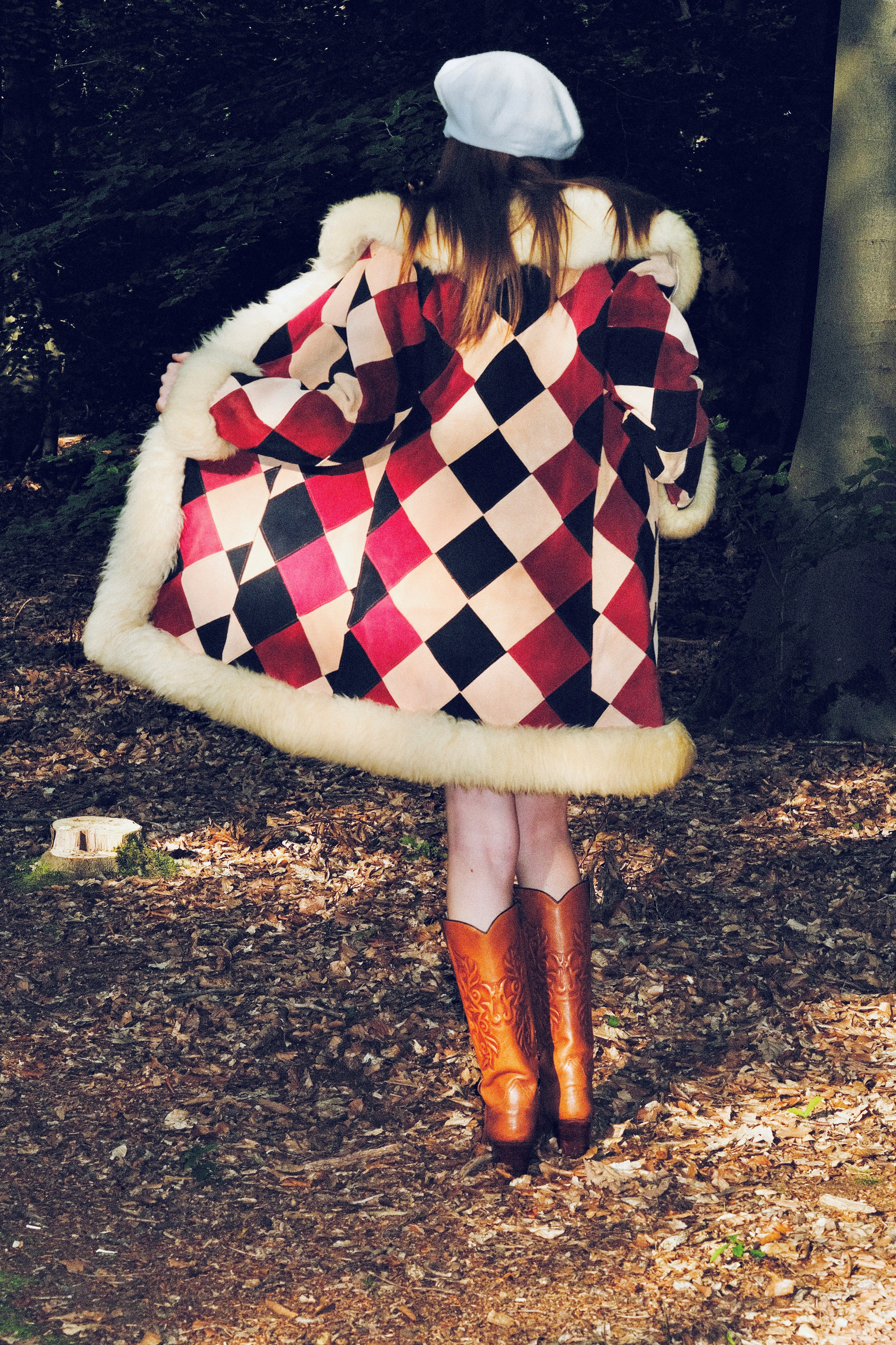 Penny Lane Coat- Original 1960s Afghan Suede and Sheepskin Harlequin Patchwork Coat
