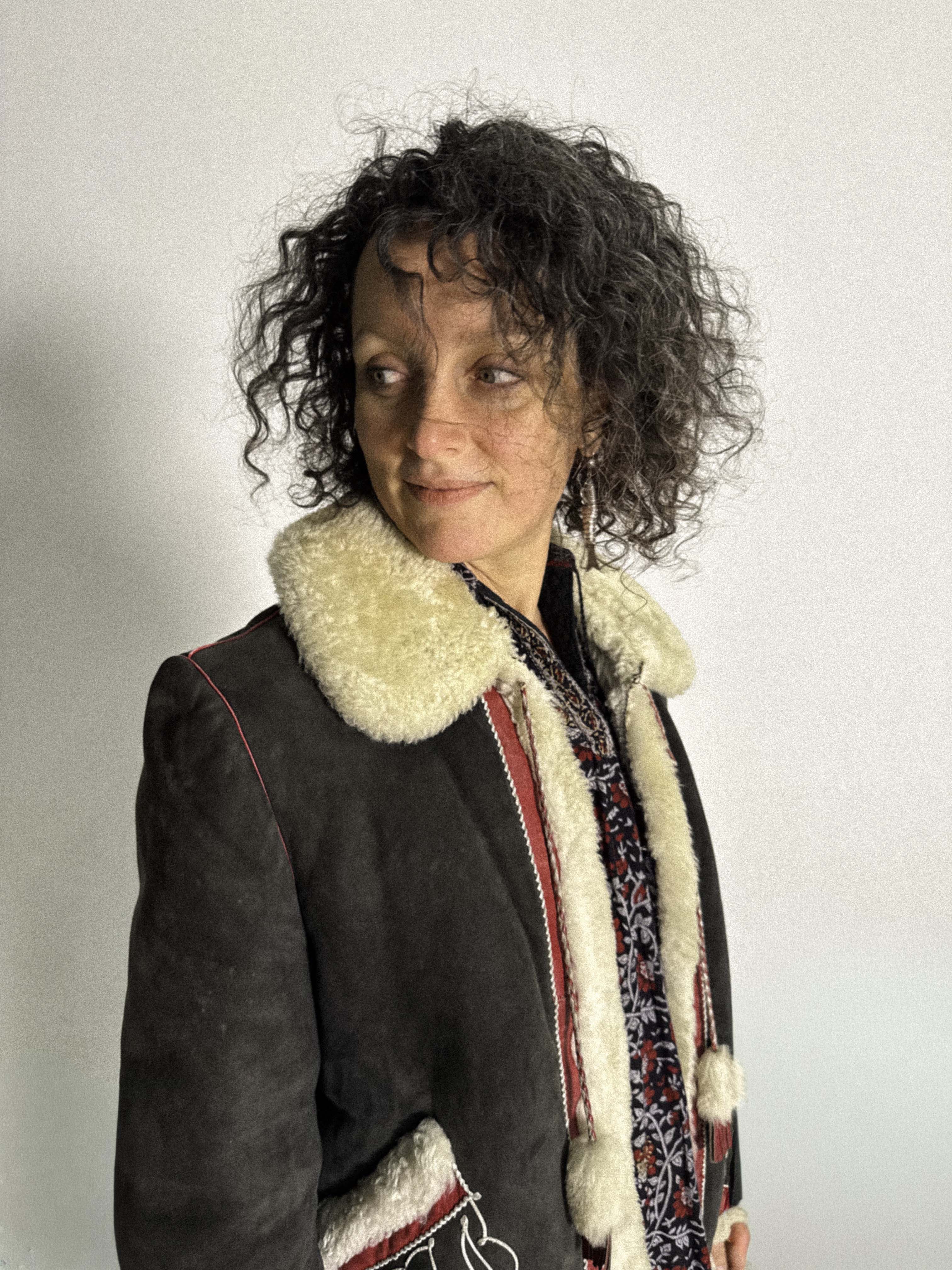 1960s Sheepskin Folklore Jacket