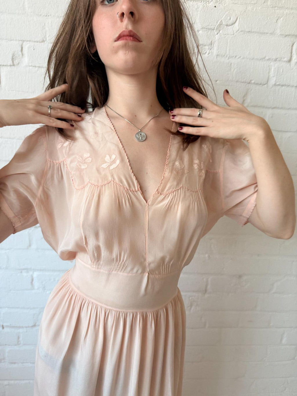 1930s Silk Nightgown