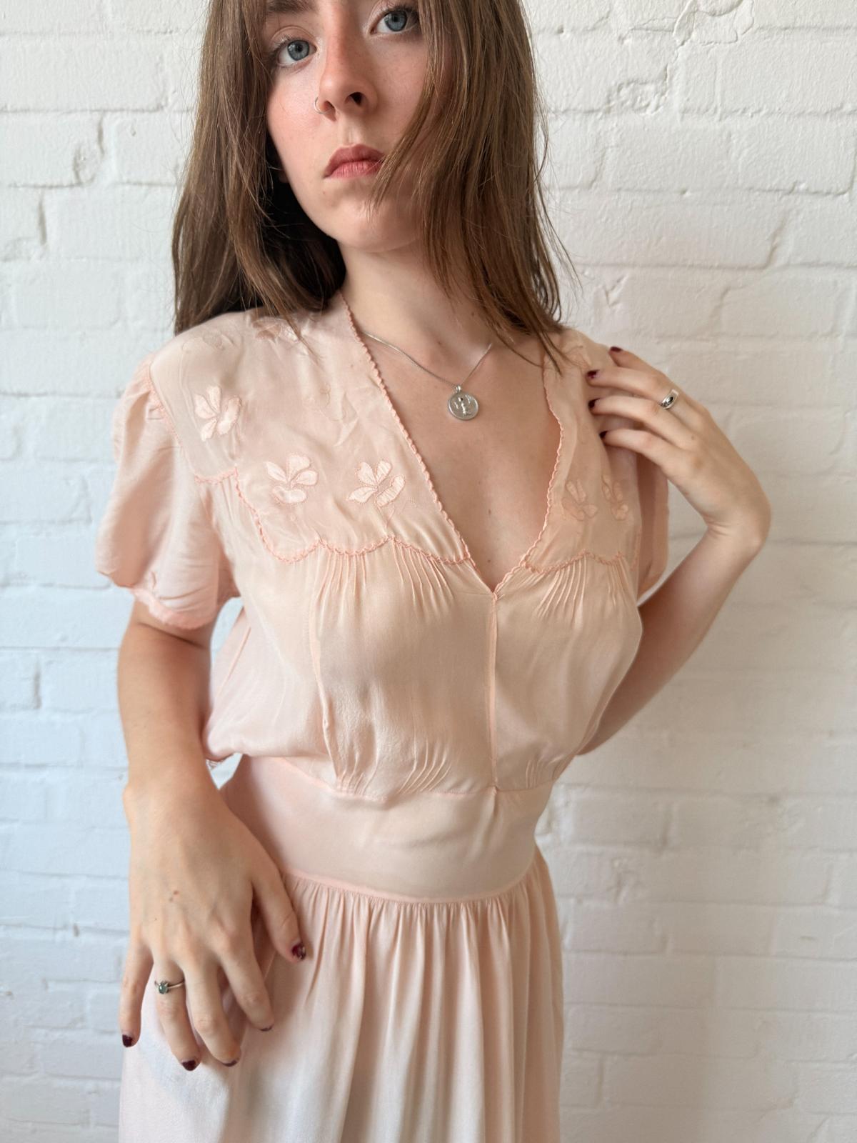1930s Silk Nightgown