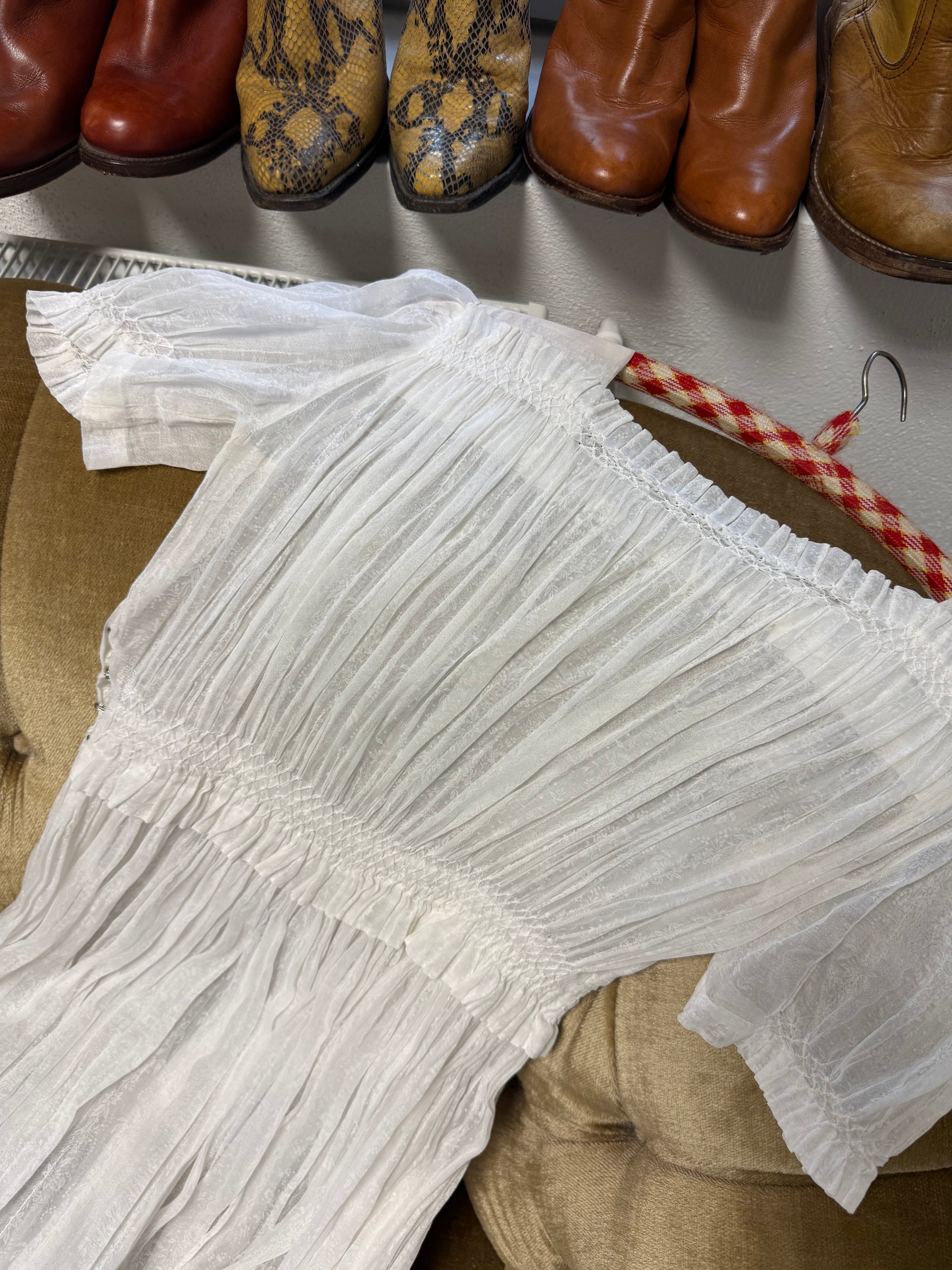 1930s Sheer Cotton Lawn Dress