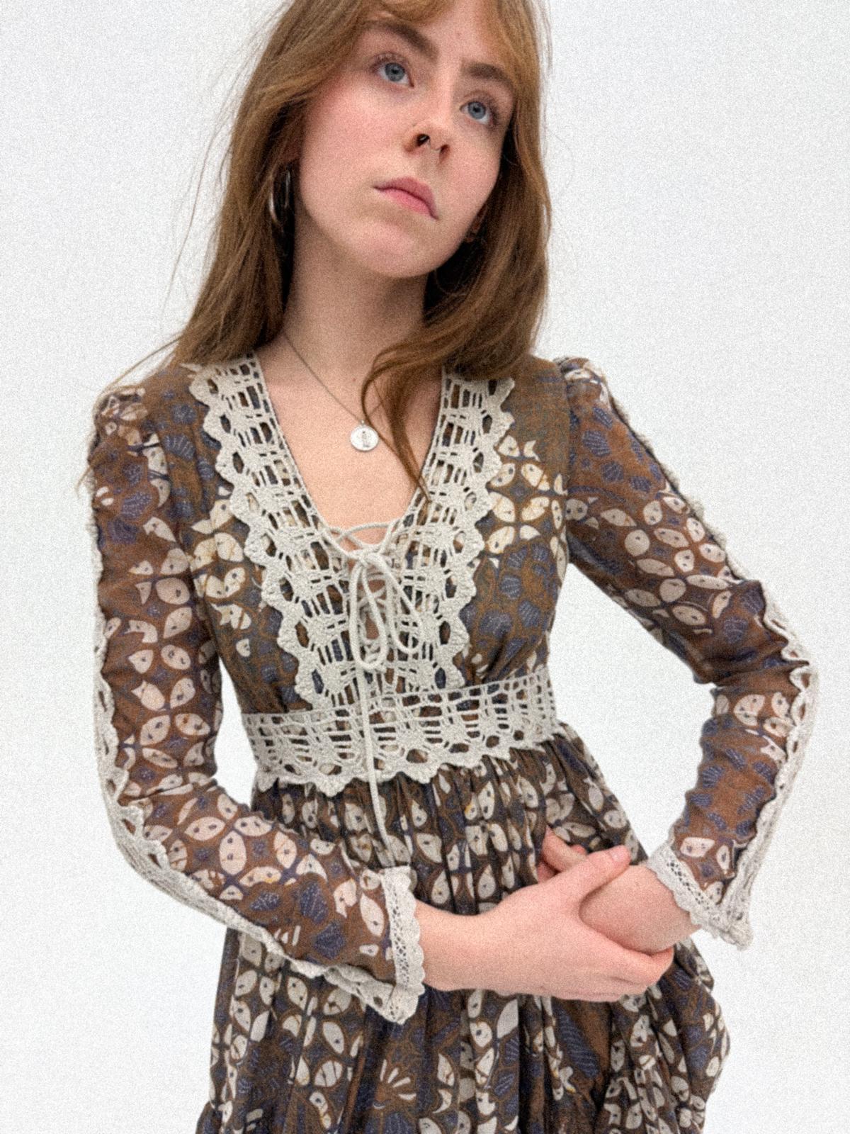 Gunne Sax Prairie-Kleid 1970er-Jahre | Jessica McClintock Vintage