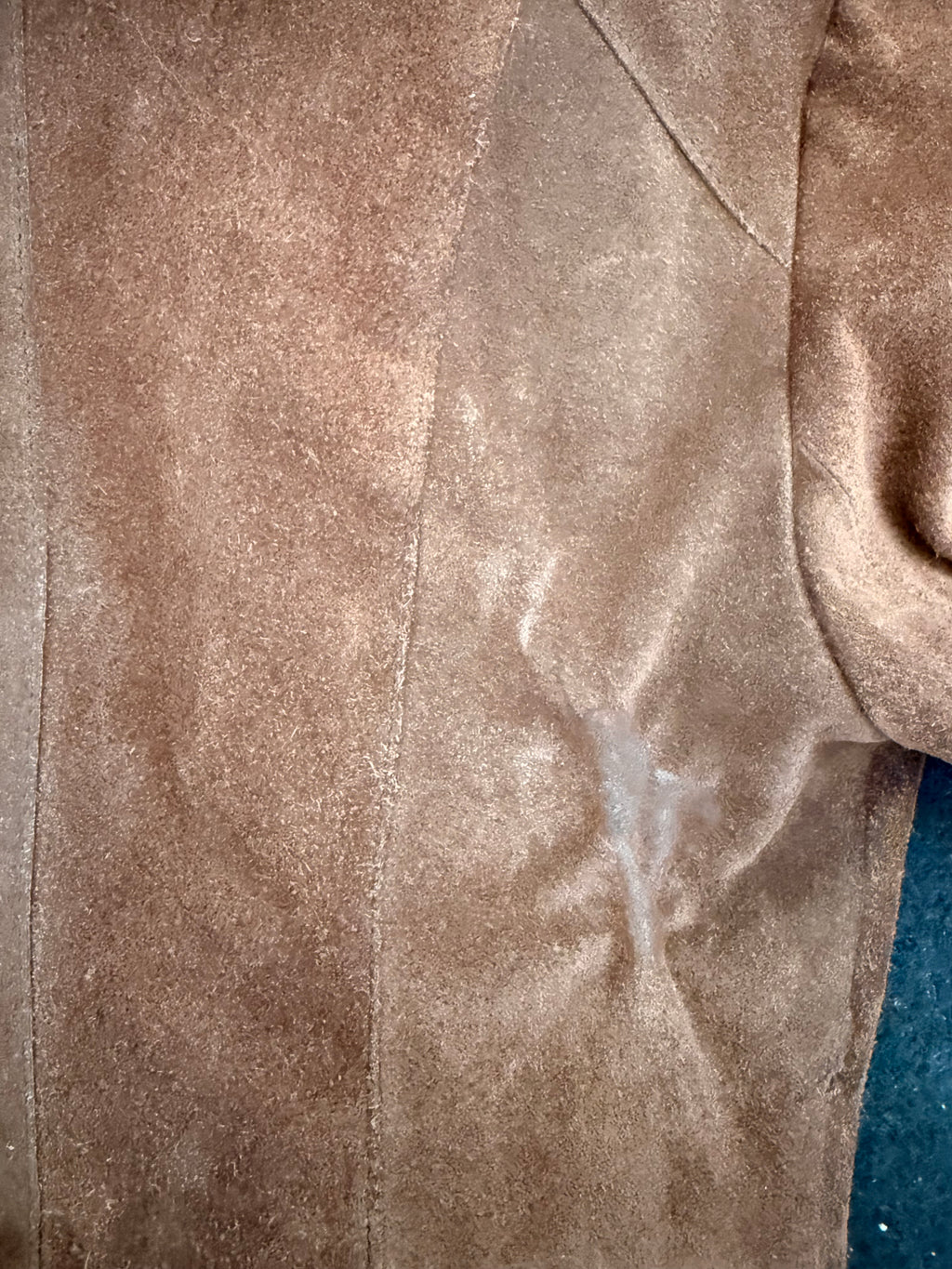 Vintage 1970s Brown Suede Penny Lane Jacket with Sheepskin Collar
