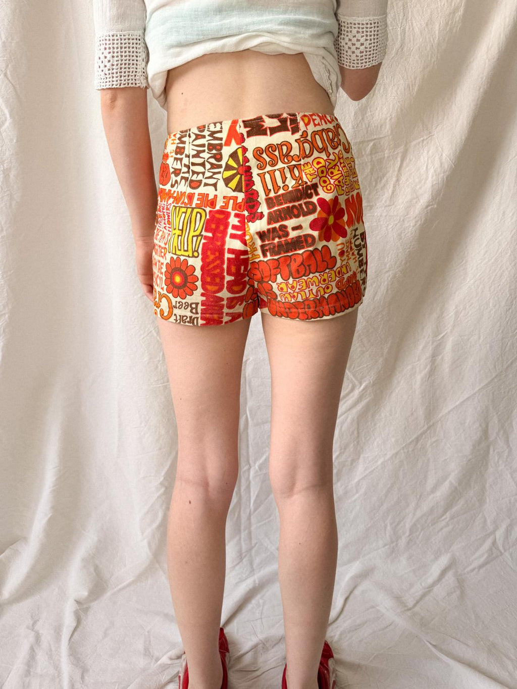 Vintage 1960s Psychedelic Pop Art Hot Pants