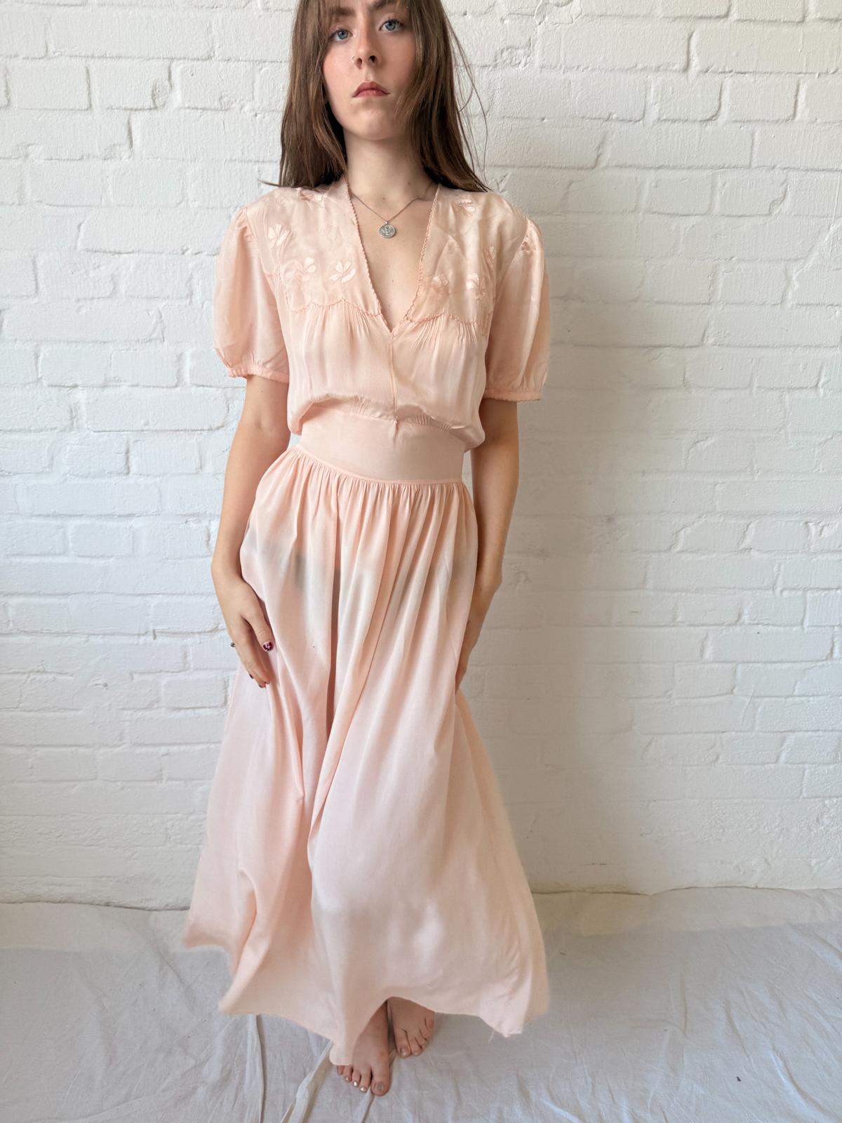 1930s Silk Nightgown