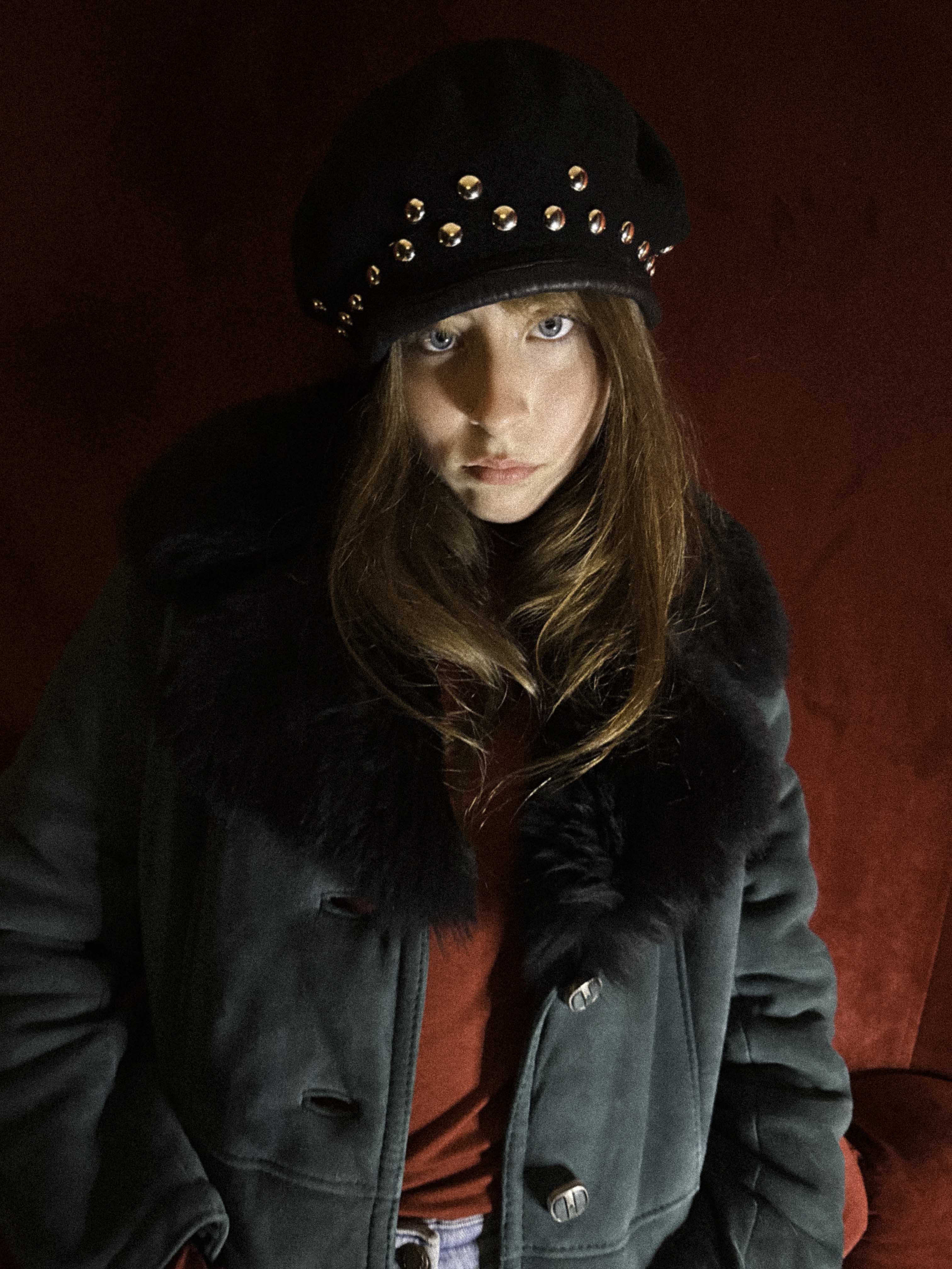 1970s Teal Green Shearling Penny Lane Trench Coat with Black Fur Collar – Soft Suede &amp; Ornamental Buttons