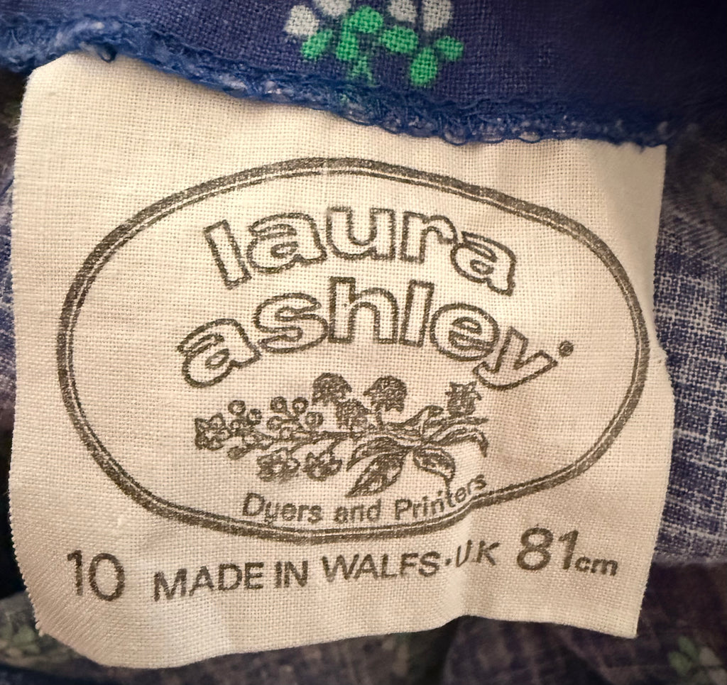 1970s Laura Ashley Cotton Summer Dress
