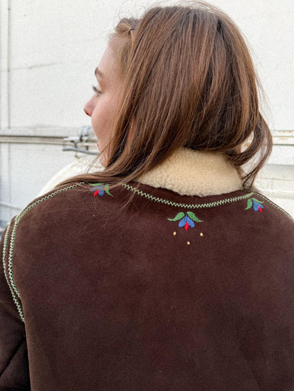1970s Polish Embroidered Sheepskin Lammy Coat