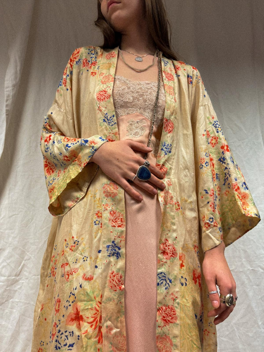 1920s Ponge Silk Kimono