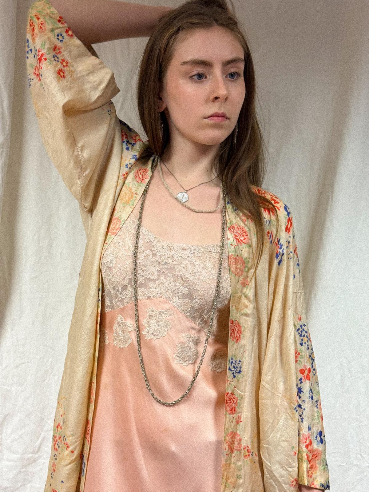 1920s Ponge Silk Kimono