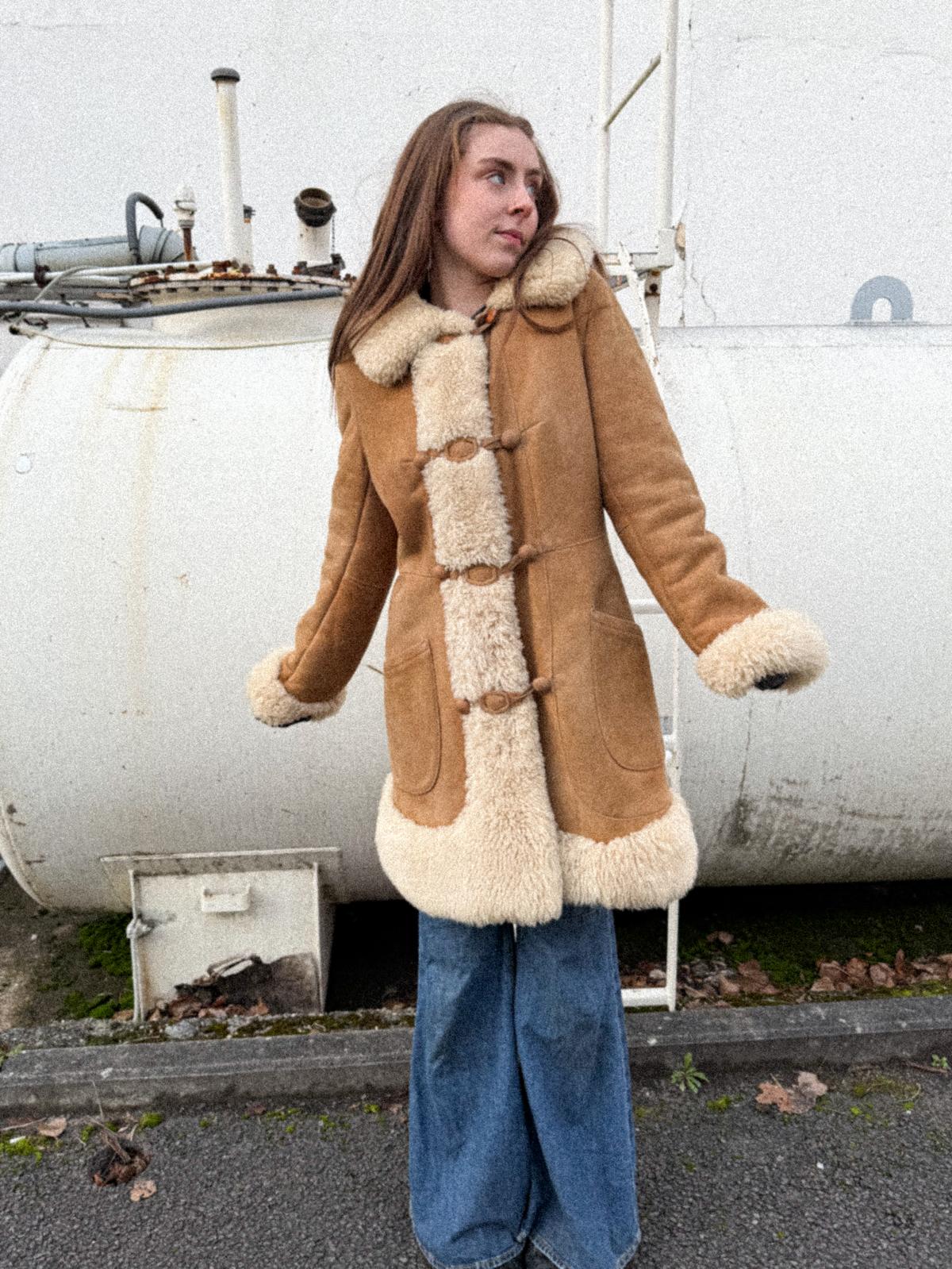 1970s Suede & Shearling Princess Coat – Penny Lane Style