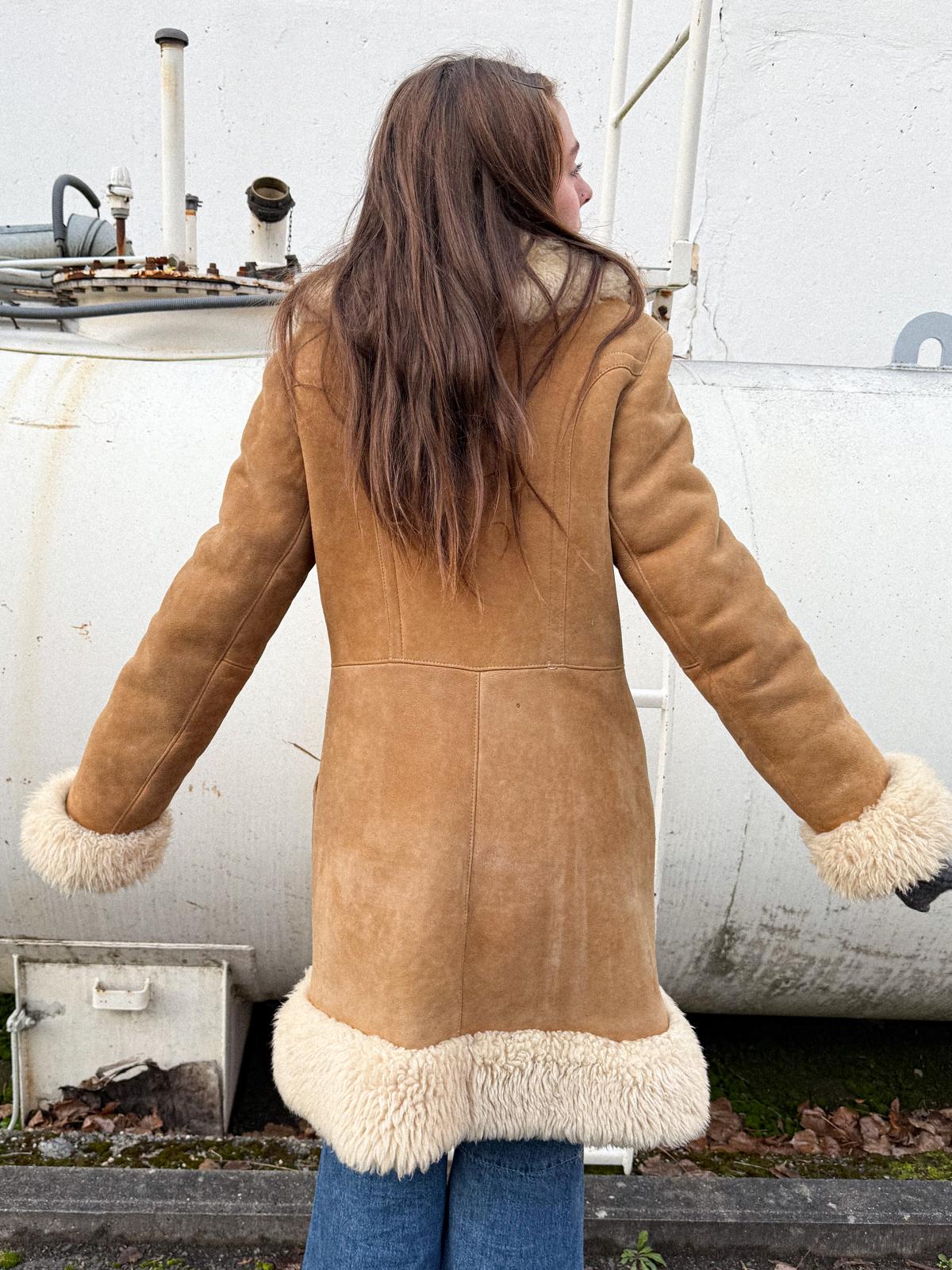 1970s Suede & Shearling Princess Coat – Penny Lane Style