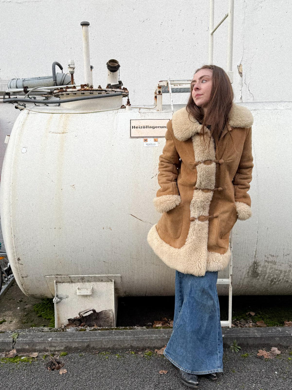 1970s Suede & Shearling Princess Coat – Penny Lane Style