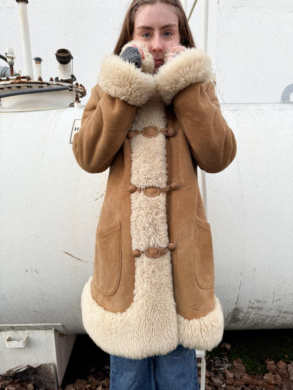 1970s Suede & Shearling Princess Coat – Penny Lane Style