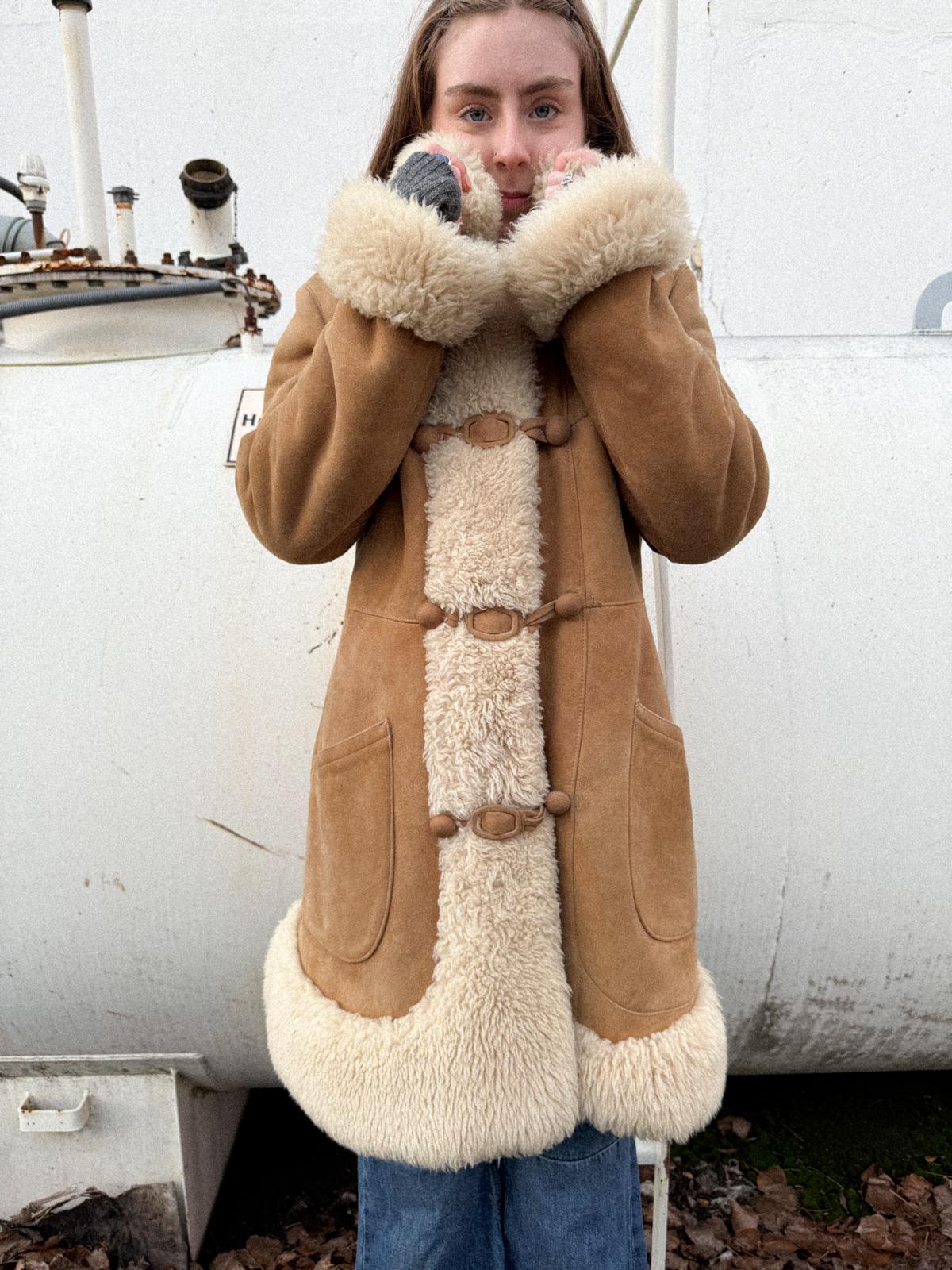 1970s Suede & Shearling Princess Coat – Penny Lane Style
