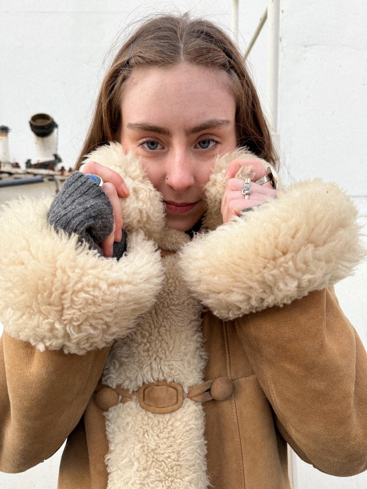 1970s Suede & Shearling Princess Coat – Penny Lane Style