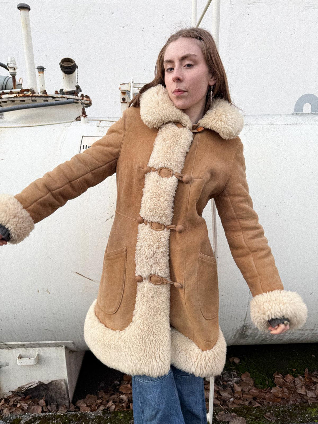 1970s Suede & Shearling Princess Coat – Penny Lane Style