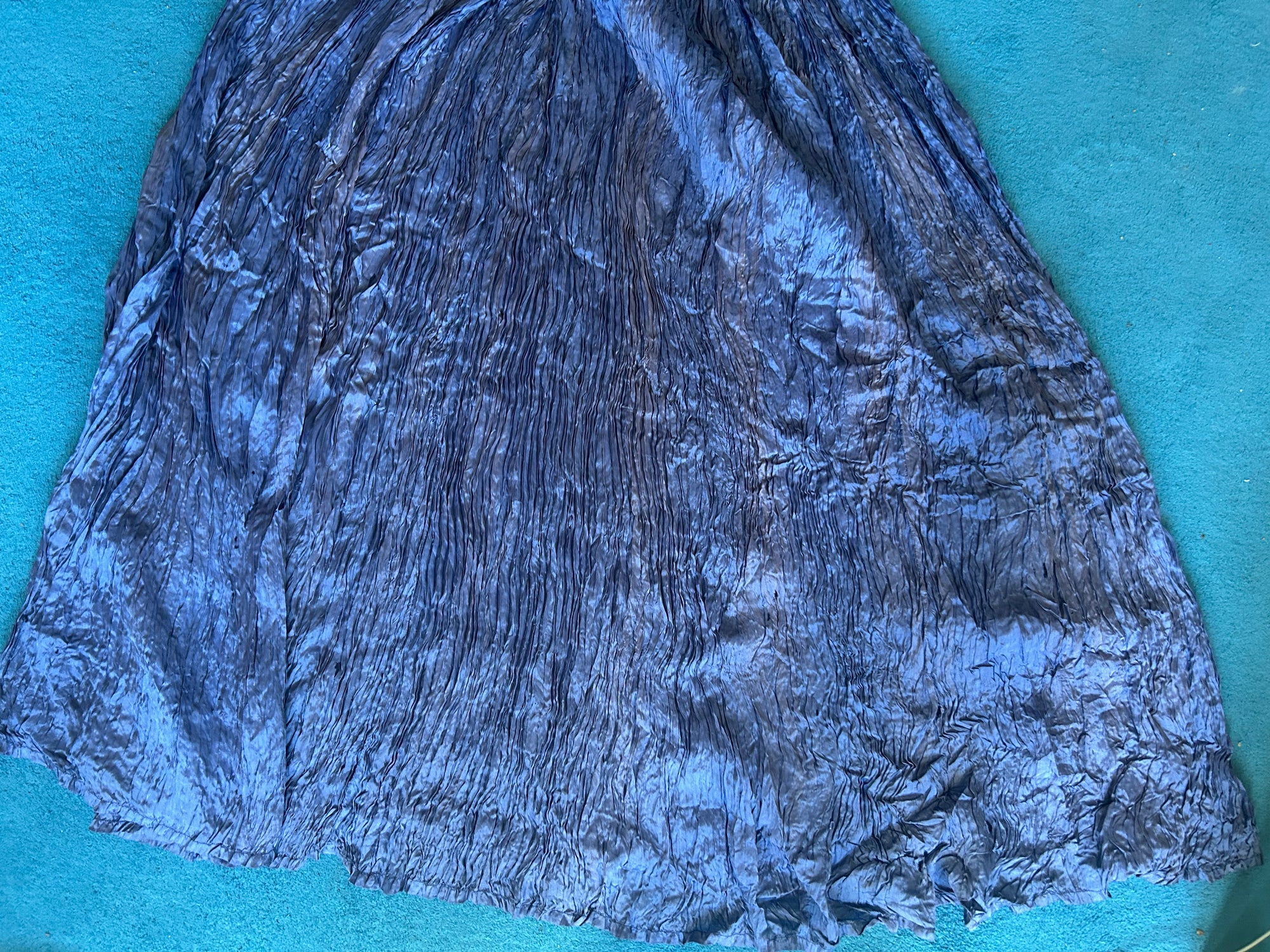 1970s Afghan Plisee Gown