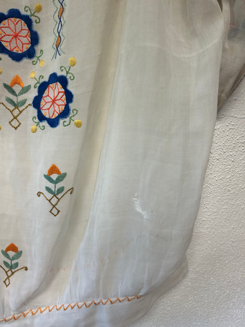 1930s Hungarian Embroidered Blouse