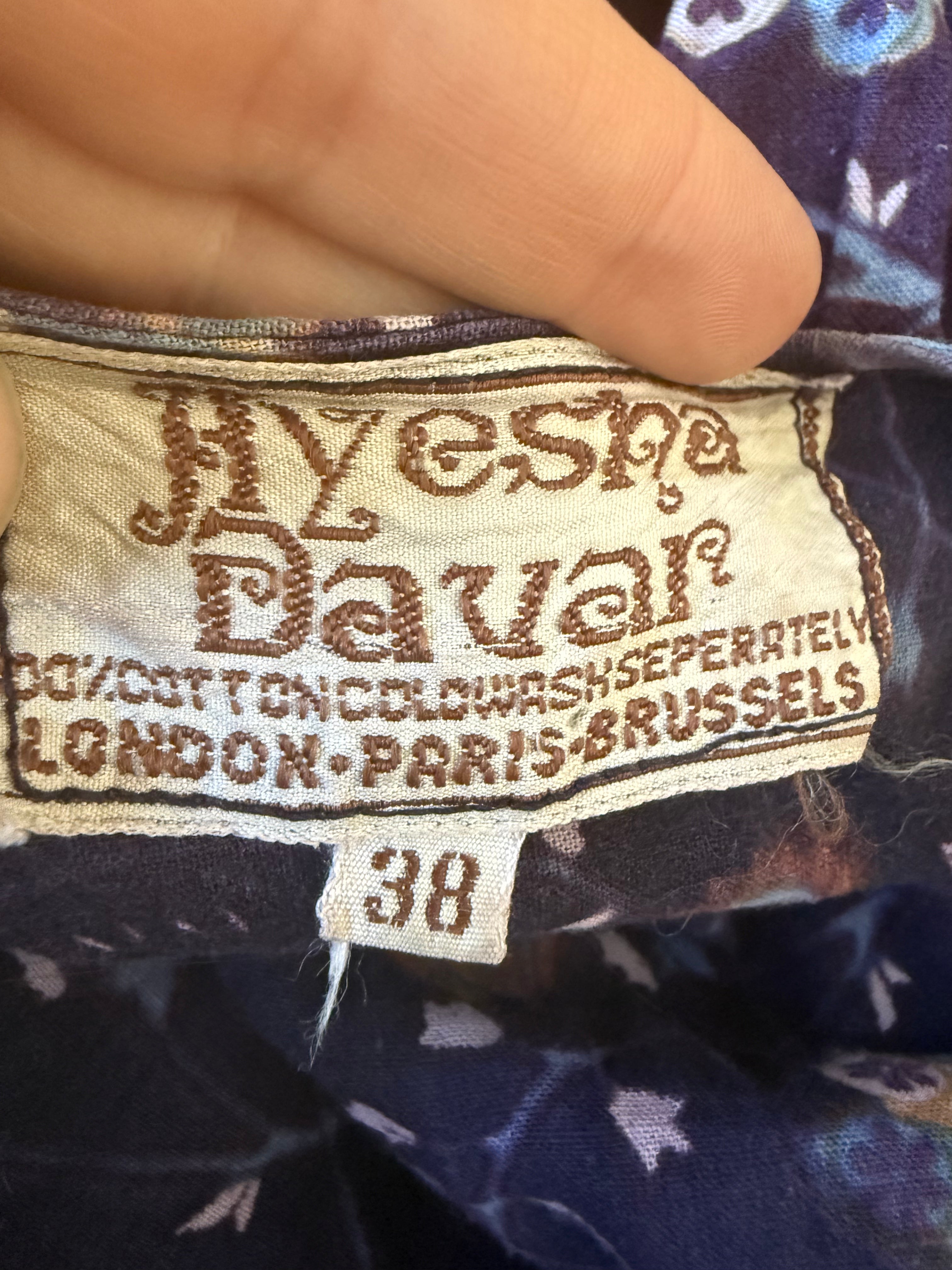 1970s Ayesha Davar Tie-Up dress