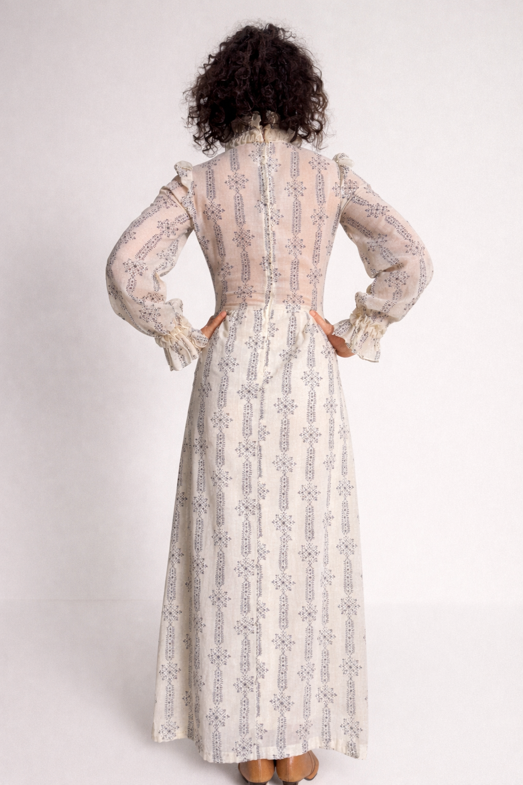 1960s Prairie Dress with Ruffles
