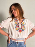1930s Embroidered Hungarian Blouse