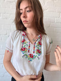 1940s Embroidered Hungarian Blouse