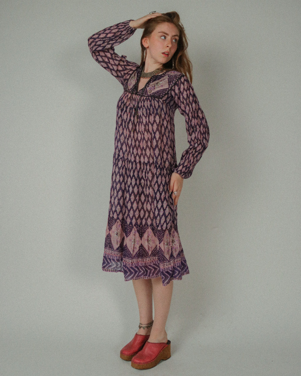 1970s Phool Cotton Gauze Dress