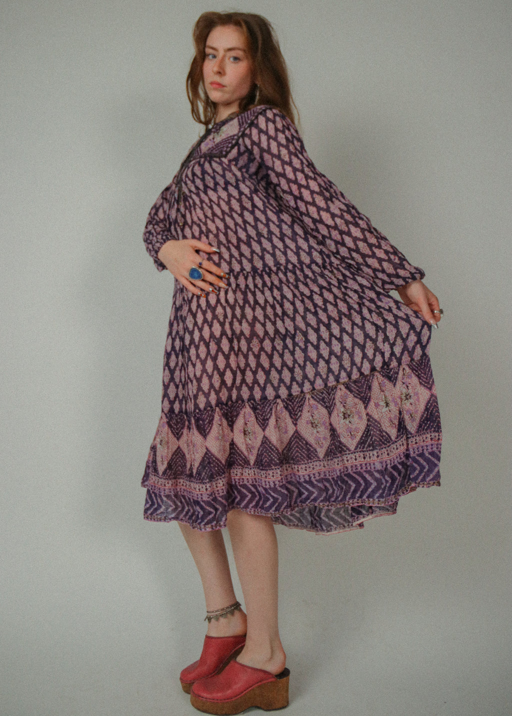 1970s Phool Cotton Gauze Dress