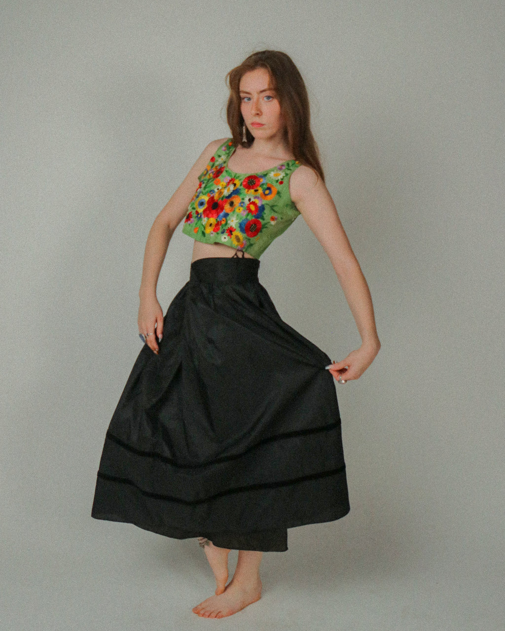 Antique Eastern European Embroidered Bodice