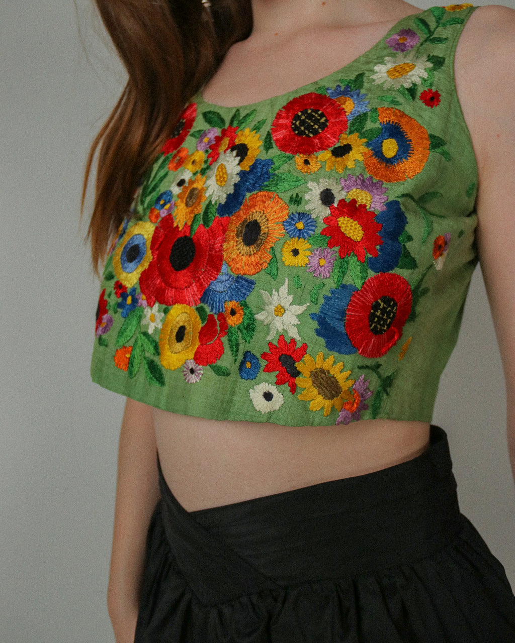 Antique Eastern European Embroidered Bodice